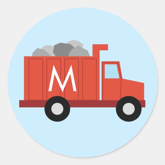 Trucks Boys Niedlich Kid's Name Umschlag Aufkleber (Vorderseite)