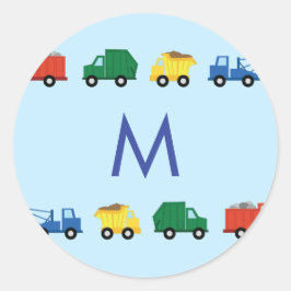 Trucks Boys Niedlich Kid's Name Umschlag Aufkleber