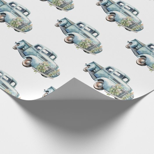Trucks Dad Birthday Geschenkpapier (Ecke)