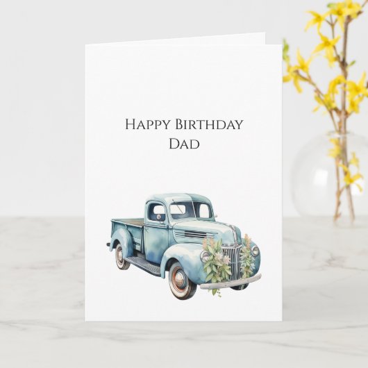 Trucks Dad Birthday Karte (Gelbe Blume)