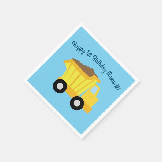 Trucks Geburtstagspartei Serviette (Ecke)