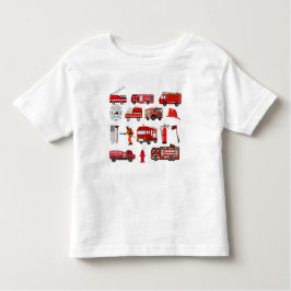 Trucks mit rotem Feuer Kleinkind T-shirt