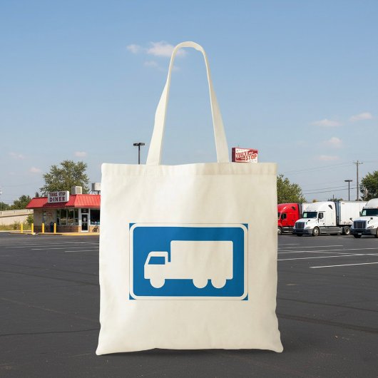 Trucks Road Sign Tote Bag Tragetasche