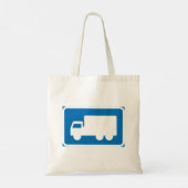 Trucks Road Sign Tote Bag Tragetasche (Rückseite)