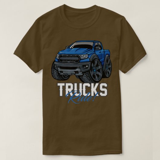 Trucks Rule Truck Love  T-Shirt (Design vorne)