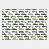 Trucks Transport Variety Pack für Weihnachtsfahrrä Geschenkpapier Set (Vorderseite 3)