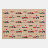 Truckzüchter Individuelle Name Kraft Geschenkpapier Set (Vorderseite 3)