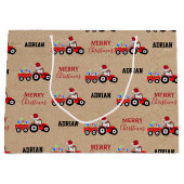 Truckzüchter Individuelle Name Kraft Große Geschenktüte (Vorderseite)