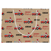 Truckzüchter Individuelle Name Kraft Große Geschenktüte (Rückseite)