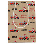 Truckzüchter Individuelle Name Kraft Mittlere Geschenktüte (Vorderseite)