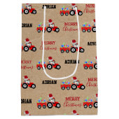 Truckzüchter Individuelle Name Kraft Mittlere Geschenktüte (Rückseite)