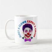 Trudeau Clowgesicht, wählen Sie einen Clown erwart Kaffeetasse (Links)