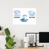 Trudeau Harper Mulcair Poster (Heimbüro)