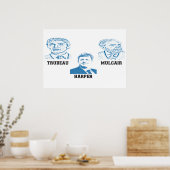 Trudeau Harper Mulcair Poster (Küche)