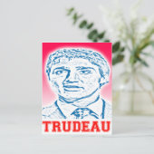 Trudeau-Logo Postkarte (Stehend Vorderseite)
