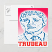 Trudeau-Logo Postkarte (Vorne/Hinten)