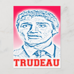 Trudeau-Logo Postkarte