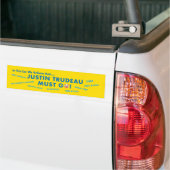 Trudeau Must Go Bumper Sticker Autoaufkleber (Auf Lkw)