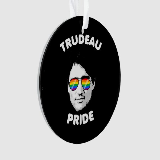 Trudeau-Pride-Sonnenbrille Ornament (Vorderseite)