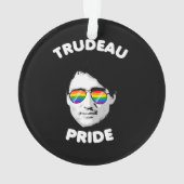 Trudeau-Pride-Sonnenbrille Ornament (Rückseite)