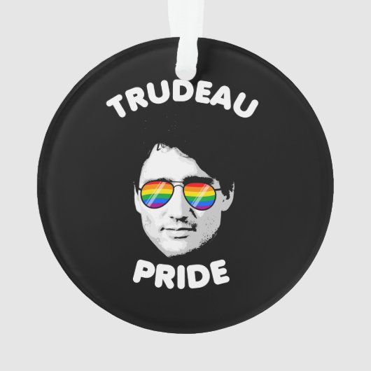 Trudeau-Pride-Sonnenbrille Ornament (Rückseite)