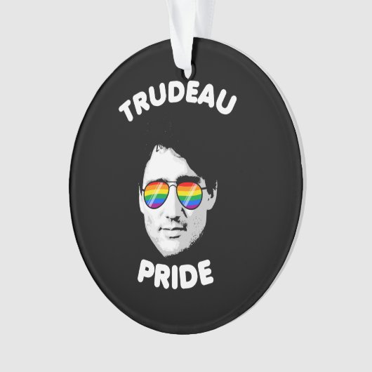 Trudeau-Pride-Sonnenbrille Ornament (Vorderseite)