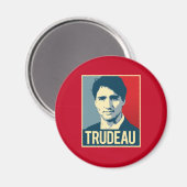 Trudeau Propaganda Poster -.pnng Magnet (Vorderseite/Rückseite)