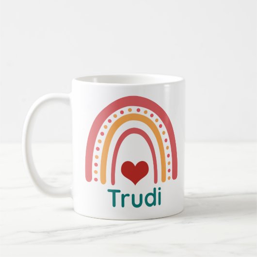 Trudi Vintag Boho Rainbow Kaffeetasse (Links)