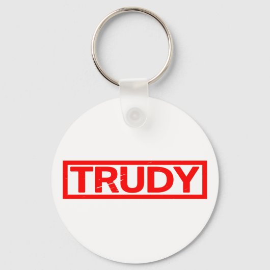 Trudy Briefmarke Schlüsselanhänger (Vorderseite)