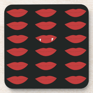 True Black and Red Vampire bleibe Getränkeuntersetzer