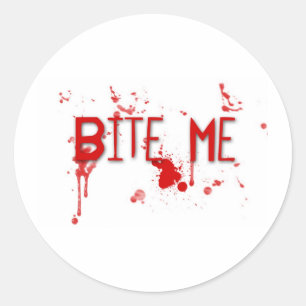 True Blood "Bite Me" Runder Aufkleber