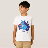 True Blue Australia Kangaroo T - Shirt (Vorne ganz)