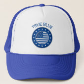 True Blue Democrat Hat Truckerkappe (Vorderseite)