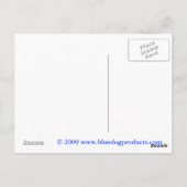 True Blue Dog Demokratische Postkarte (Rückseite)