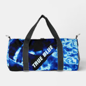 True Blue Edgy Bold modern anpassbar Duffle Bag (Vorderseite)