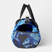 True Blue Edgy Bold modern anpassbar Duffle Bag (Rechts)