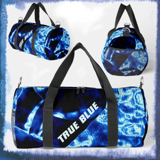 True Blue Edgy Bold modern anpassbar Duffle Bag