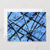 TRUE BLUE (ein abstraktes Kunstdesign) ~ Postkarte (Vorne/Hinten)