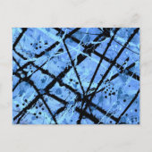 TRUE BLUE (ein abstraktes Kunstdesign) ~ Postkarte (Vorderseite)