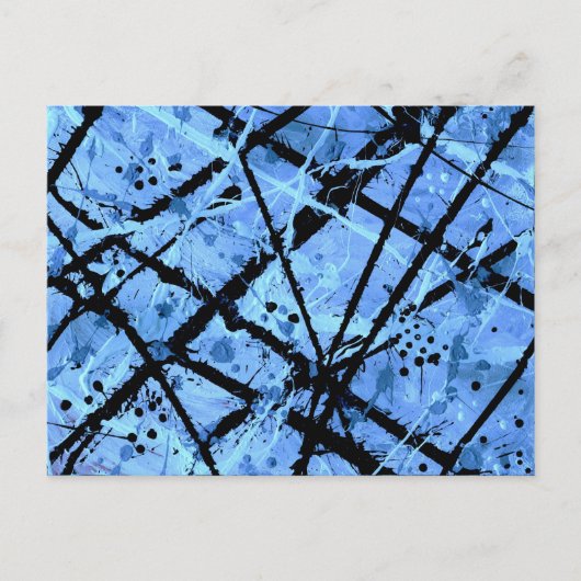 TRUE BLUE (ein abstraktes Kunstdesign) ~ Postkarte (Vorderseite)