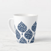 True Blue Geo Blätter Milchtasse (Linke Ecke)