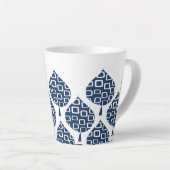 True Blue Geo Blätter Milchtasse (Rechte Ecke)