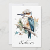 True Blue Kookaburra, Brauch Feiertagskarte (Vorderseite)
