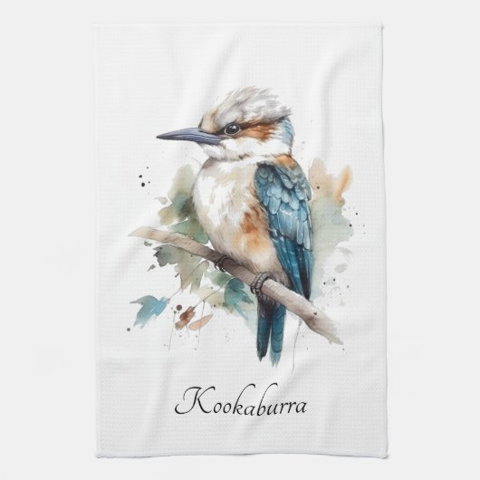 True Blue Kookaburra, Brauch Geschirrtuch (Vertikal)