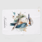 True Blue Kookaburra, Brauch Golfhandtuch (Horizontal)