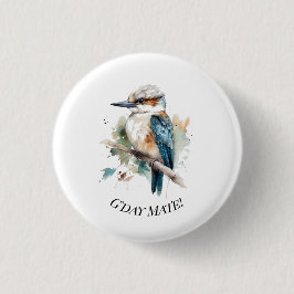 True Blue Kookaburra, custom Button