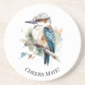 True Blue Kookaburra, custom Getränkeuntersetzer (Vorne)