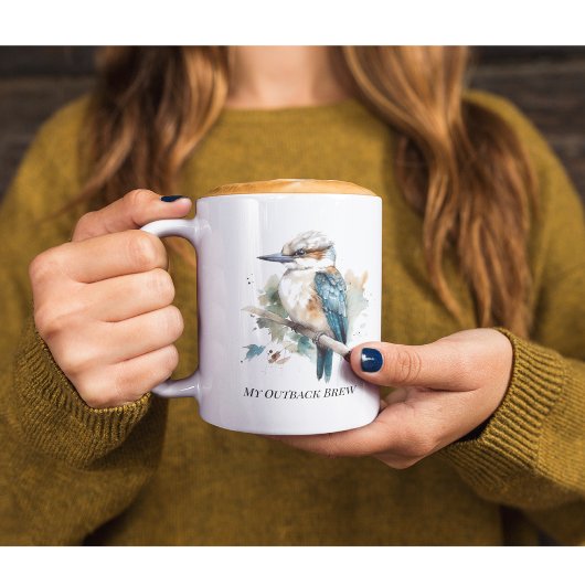 True Blue Kookaburra, custom Kaffeetasse
