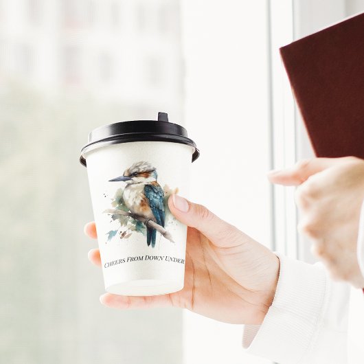 True Blue Kookaburra, custom Pappbecher