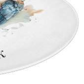 True Blue Kookaburra, custom Schneidebrett (Ecke)